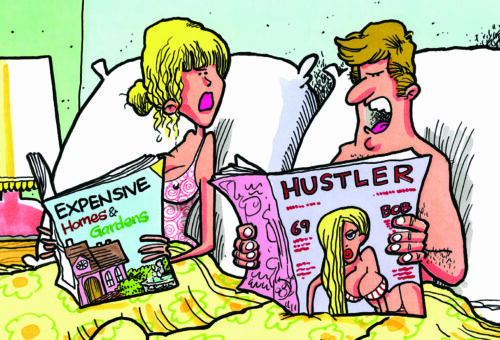 Friday Funnies: Bedding Down With HUSTLER Vol. 3